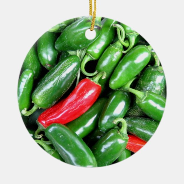 jalapeno holiday ornament (Front)