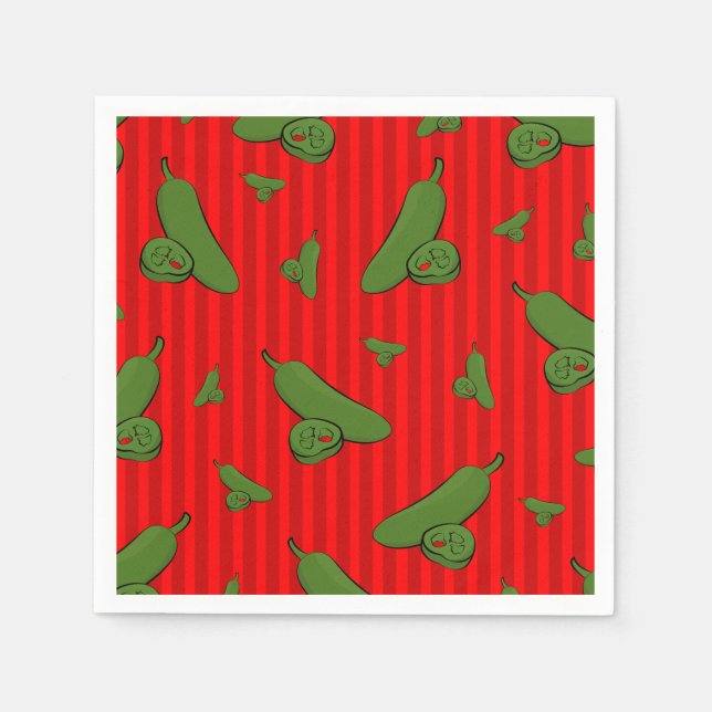 Jalapeno Illustration Napkin (Front)
