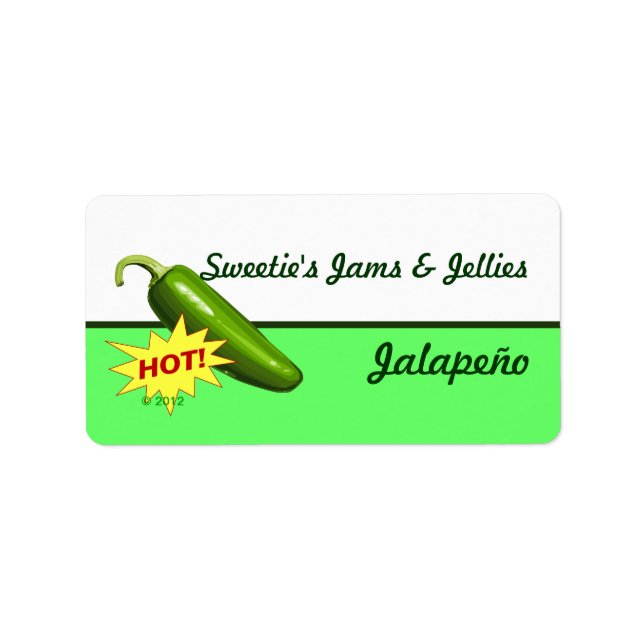 Jalapeño Pepper Labels (Front)