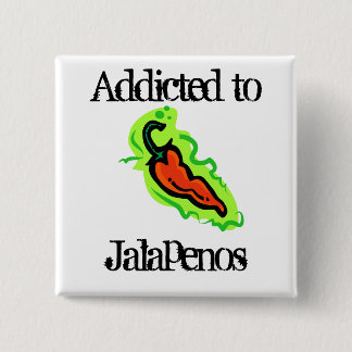Jalapenos 15 Cm Square Badge