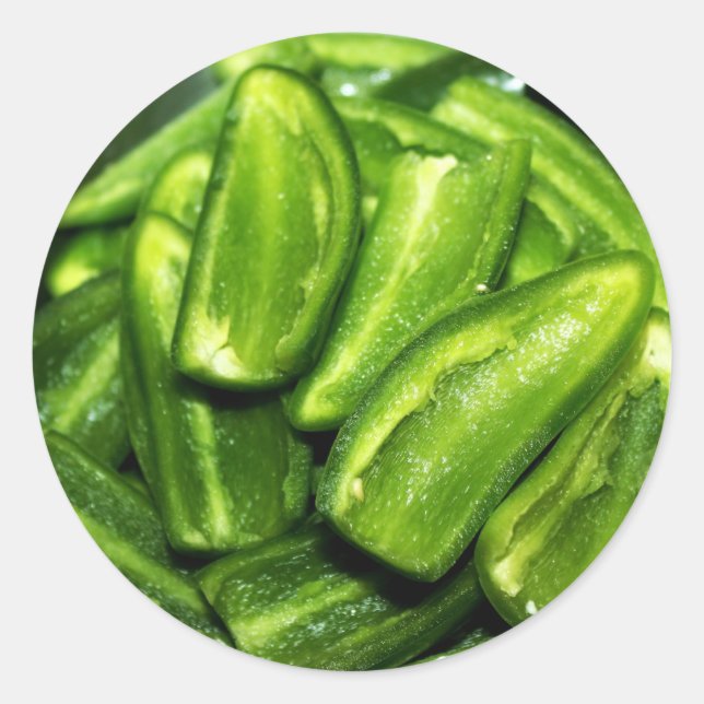 Jalapenos DeSeeded Classic Round Sticker (Front)
