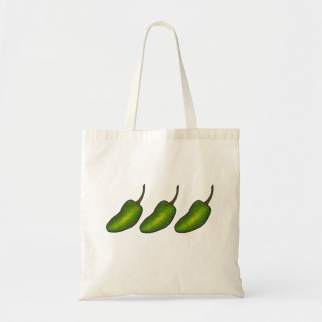 Jalapenos Green Hot Jalapeno Pepper Peppers Tote (Front)