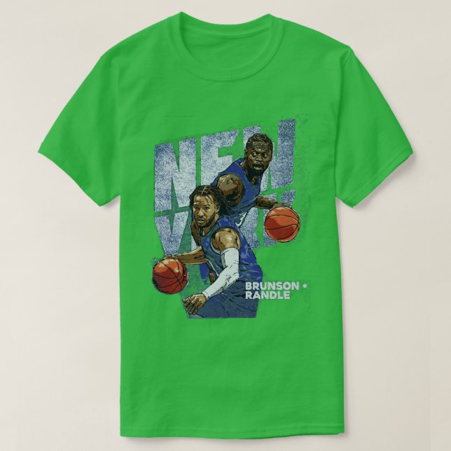 Jalen Brunson Julius Randle New York Duo T-Shirt (Design Front)