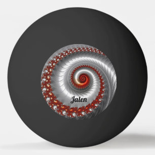 JALEN ~ Silver Shell ~ Fractal Design ~  Ping Pong Ball