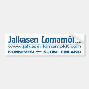 Jalkasen Lomamökit bumpersticker Bumper Sticker