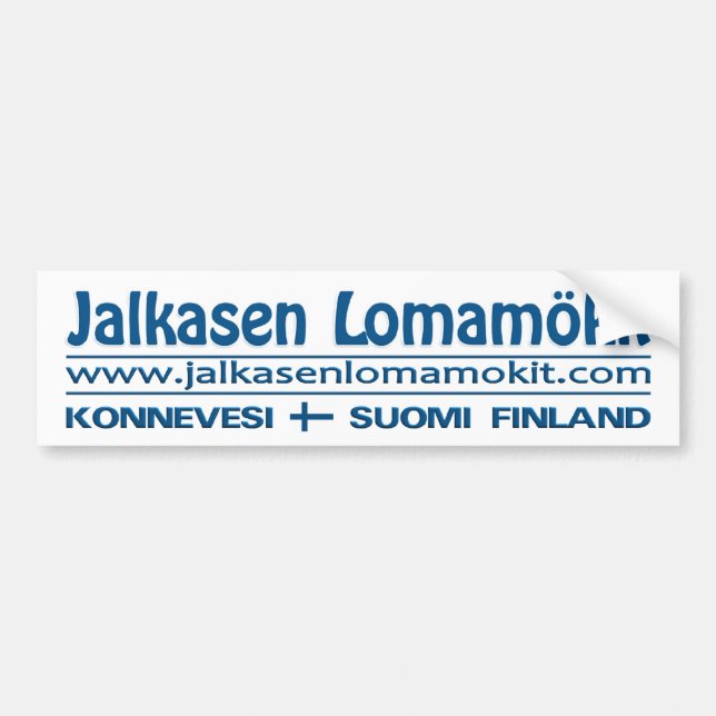 Jalkasen Lomamökit bumpersticker Bumper Sticker (Front)