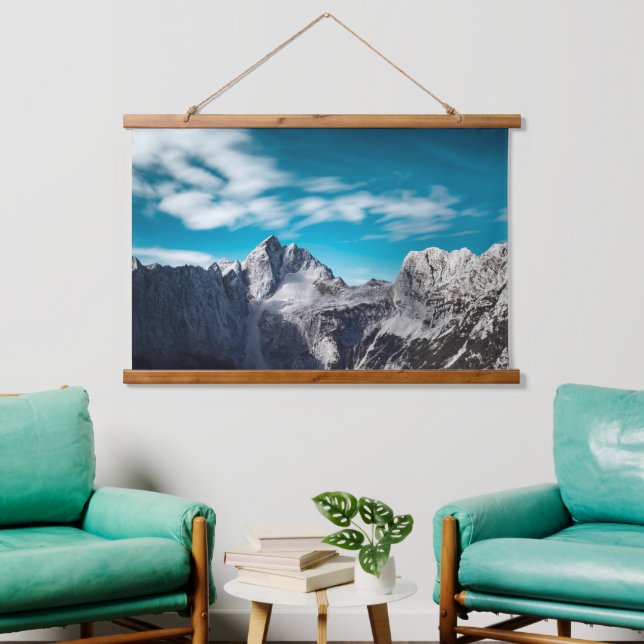 Jalovec mountain in Slovenia Hanging Tapestry (Living Room)