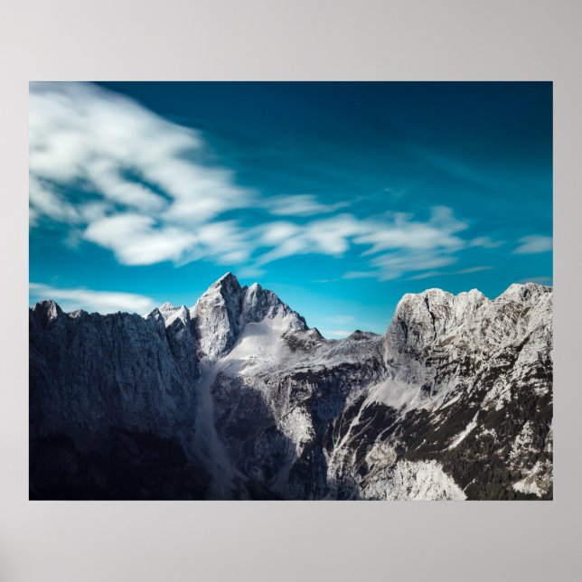 Jalovec mountain in Slovenia Poster (Front)