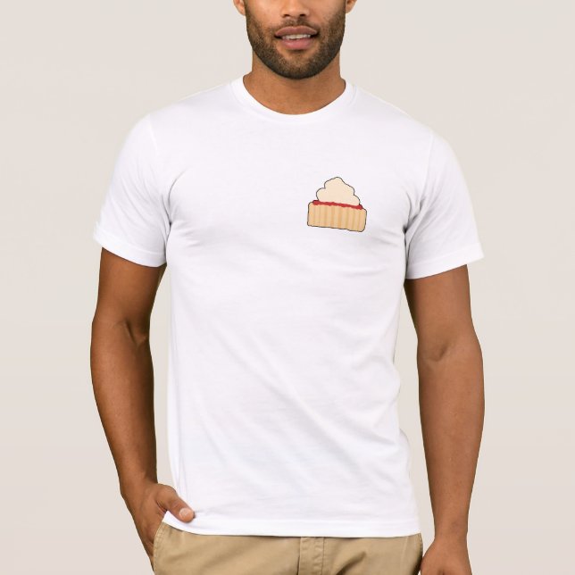 Jam and Cream Scone. T-Shirt (Front)