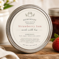 Jam Canning Food Law Ingredients Jar Label