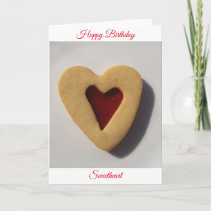 Jam filled cookie birthday card