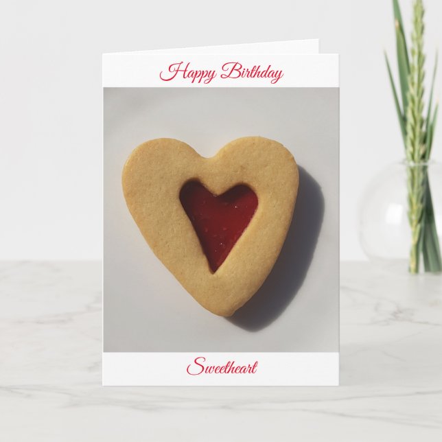 Jam filled cookie birthday card (Front)