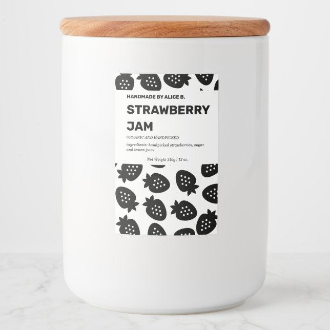 Jam Jar Label Packaging Design (Front)