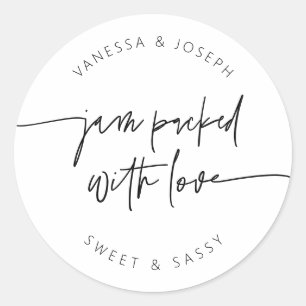 Jam Jar Label Wedding Favour Product Sticker G400