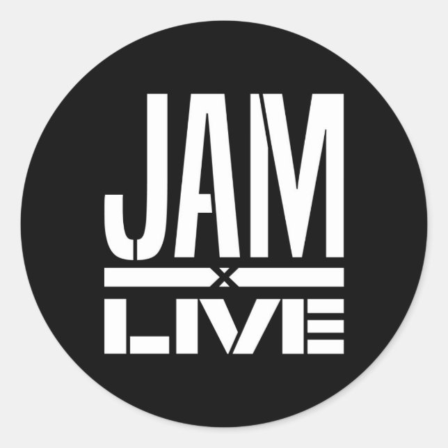 Jam Logo Sticker - Black (Front)