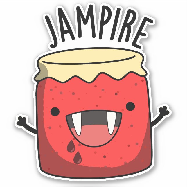 Jam-pire Funny Vampire Jam Pun  (Front)