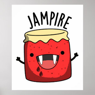 Jam-pire Funny Vampire Jam Pun  Poster