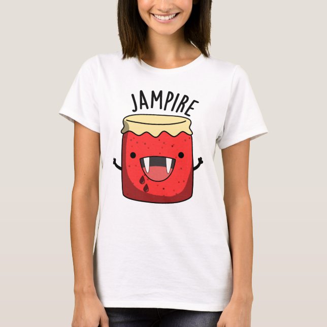 Jam-pire Funny Vampire Jam Pun  T-Shirt (Front)