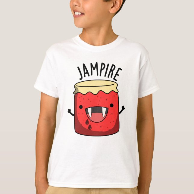 Jam-pire Funny Vampire Jam Pun  T-Shirt (Front)