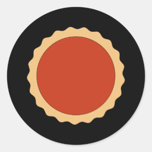 Jam Tart. Strawberry Red. Classic Round Sticker