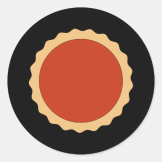 Jam Tart. Strawberry Red. Classic Round Sticker