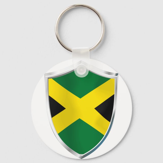 Jamacia Shield Key Ring (Front)