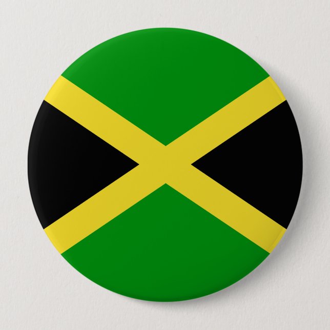 Jamaica 10 Cm Round Badge (Front)