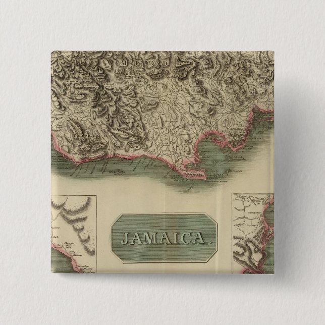 Jamaica 15 Cm Square Badge (Front)
