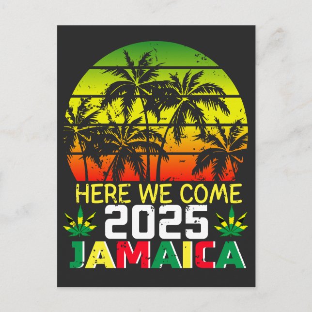 Jamaica 2025 Here We Come Postcard (Front)