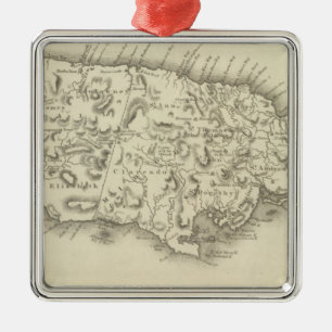 Jamaica 3 metal tree decoration