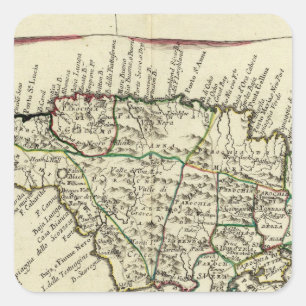 Jamaica 3 square sticker