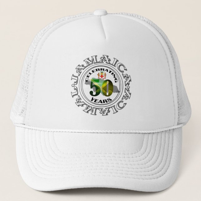 Jamaica 50 Years Independence Celebrations Hat (Front)