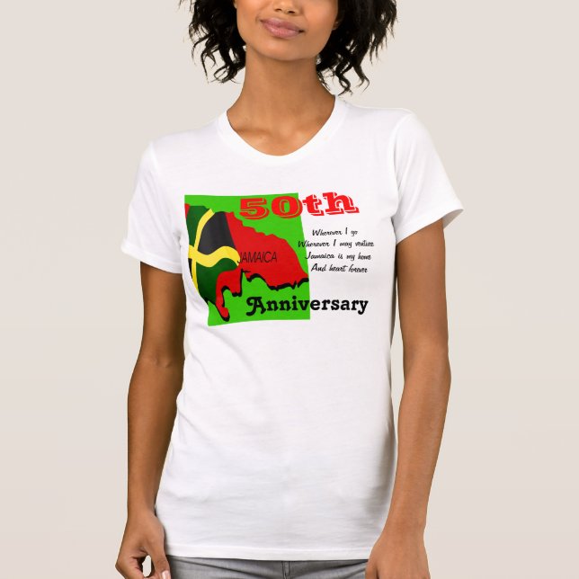 Jamaica 50th anniversary t-shirts (Front)