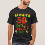 Jamaica 50th Birthday Crew 2026 Reunion Friends Fa T-Shirt<br><div class="desc">Jamaica 50th Birthday Crew 2026 Reunion Friends Family Trip</div>