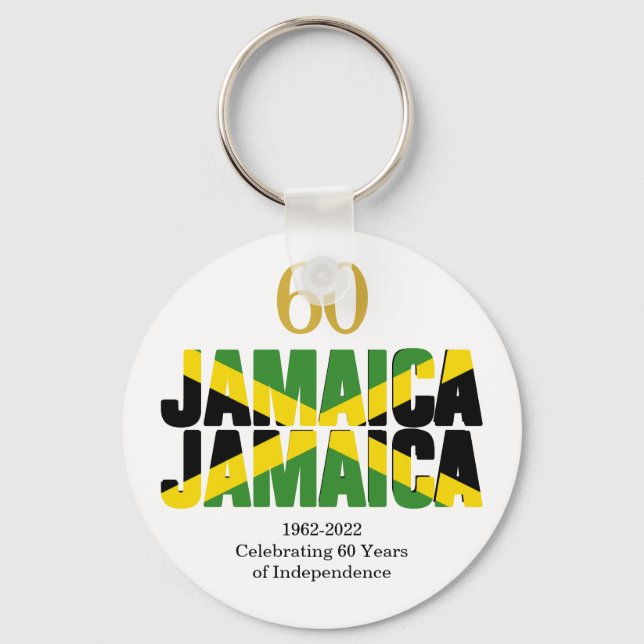 JAMAICA 60th Anniversary Independence Key Ring (Front)