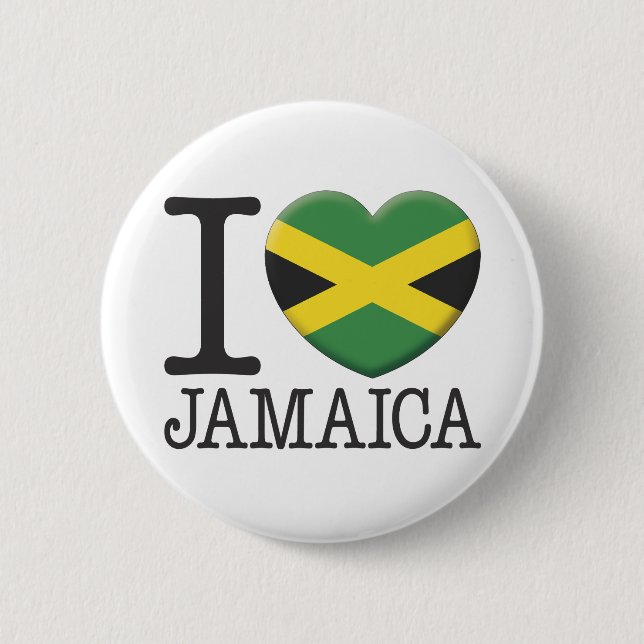 Jamaica 6 Cm Round Badge (Front)