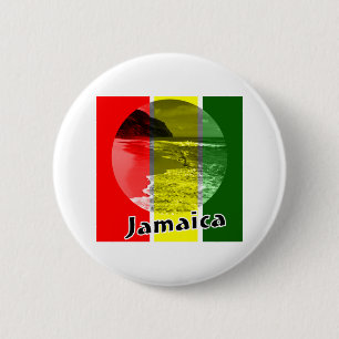 Jamaica 6 Cm Round Badge