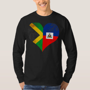 Jamaica And Haiti Flag 2 T-Shirt