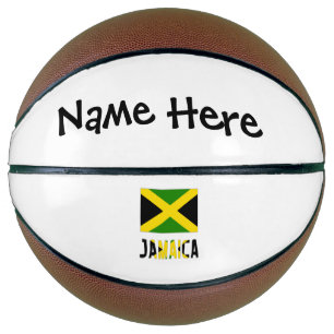 Jamaica and Jamaican Flag Personalised Basketball