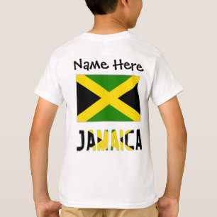 Jamaica and Jamaican Flag with Your Name T-Shirt