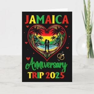 Jamaica Anniversary Trip 2025 Couple Matching Vaca Card