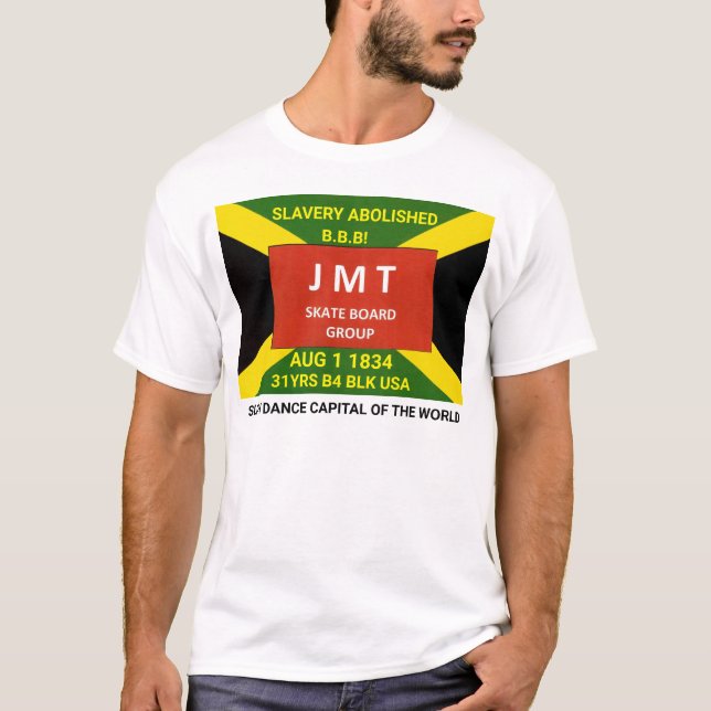 JAMAICA. AUG 1 1834 Men's Basic T-Shirt (Front)