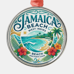 Jamaica Beach Metal Tree Decoration