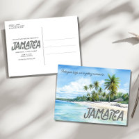 Jamaica Beach Wedding Save the Date