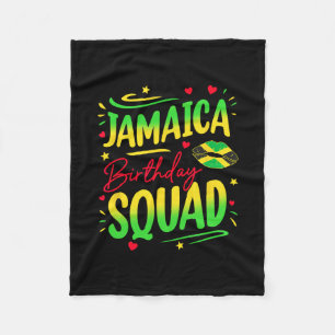Jamaica Birthday Squad Girls Trip 2025 Women Vacat Fleece Blanket