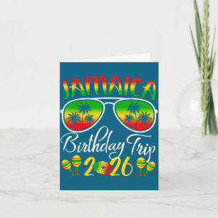 Jamaica Birthday Trip Vacation Summer 2026 Outfit  Card