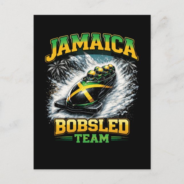 Jamaica Bobsled Team Postcard (Front)