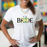 Jamaica Bride Jamaican Wedding Bachelorette Party T-Shirt<br><div class="desc">Jamaican flag bride shirt for a Jamaica wedding event or a Jamaican themed bachelorette party.  Great wedding party gift.</div>