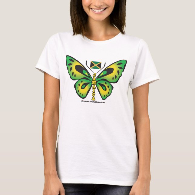 Jamaica Butterfly T-Shirt (Front)