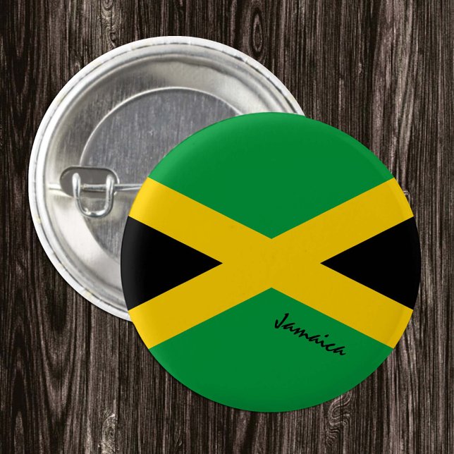 Jamaica button, patriotic Jamaican Flag fashion 3 Cm Round Badge (Creator Uploaded)